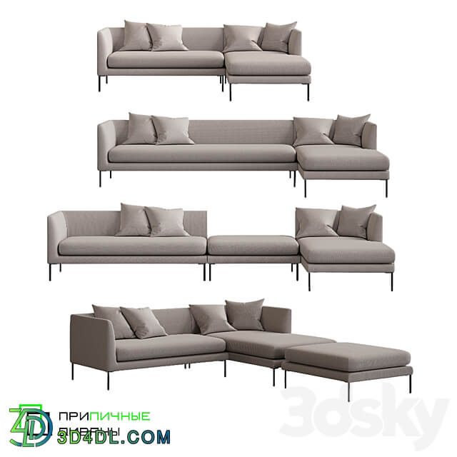 Room 3 Decent Om Sofas 3D Models