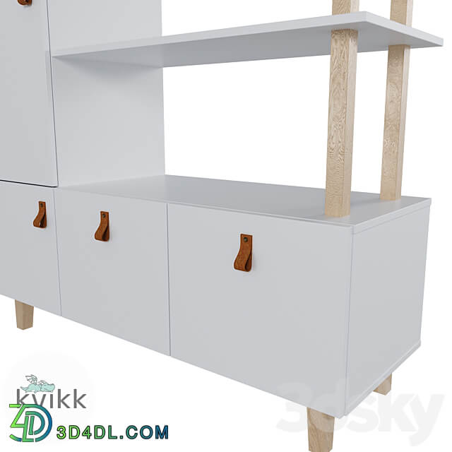 Shelving for children HITTA series 3D Models