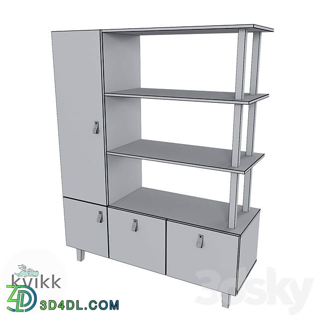 Shelving for children HITTA series 3D Models