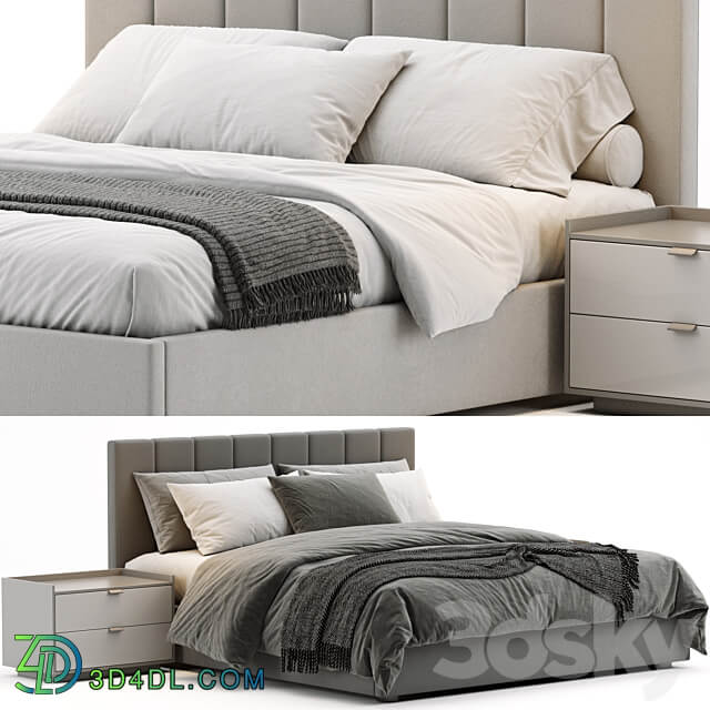 West Elm Emmett Bed Bed 3D Models