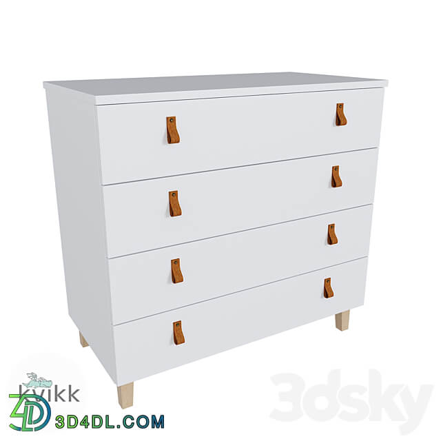 Chest of drawers for children HITTA series Sideboard Chest of drawer 3D Models