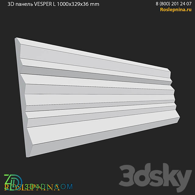 3D panel VESPER from RosLepnina 3D Models