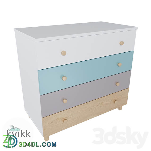 Children s chest of drawers DAGIS series Sideboard Chest of drawer 3D Models