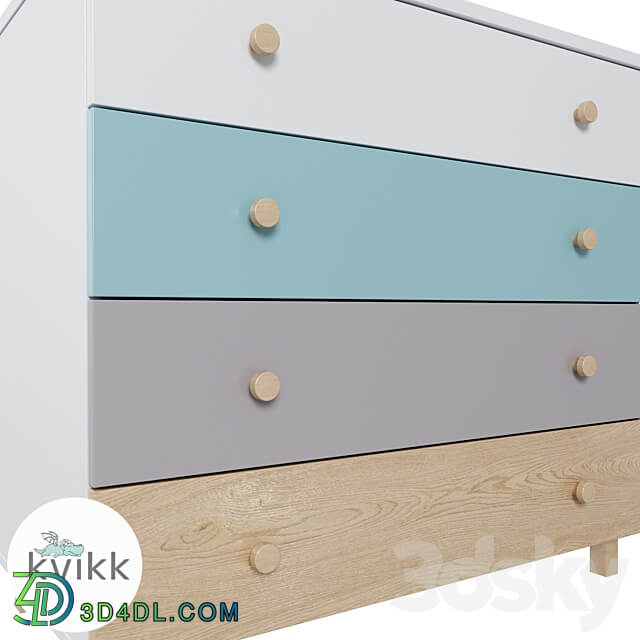 Children s chest of drawers DAGIS series Sideboard Chest of drawer 3D Models