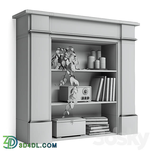 Fireplace shelving Palermo 3D Models