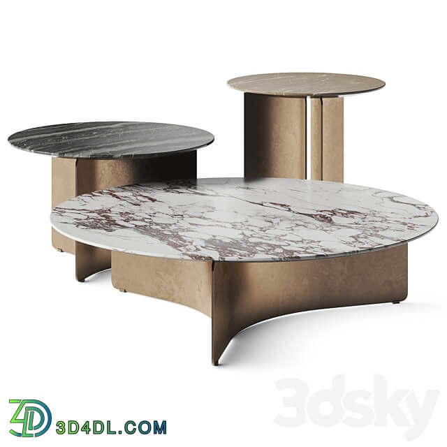 Marelli Wave Coffee Tables 3D Models