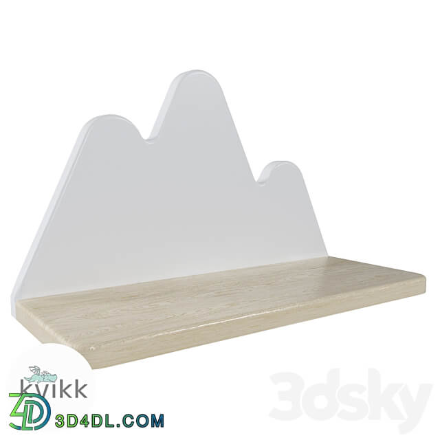 Wall shelf for children Hills Other 3D Models