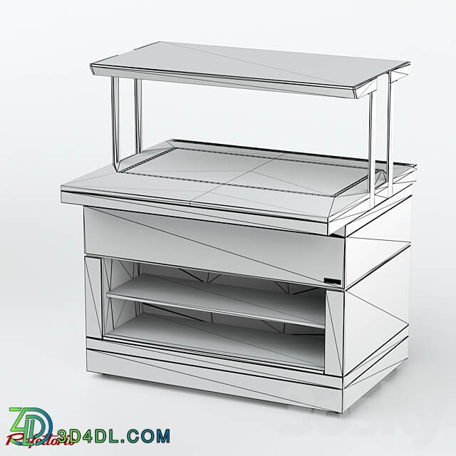 Wall mounted chilled counter RBN22RSW ShS 3D Models