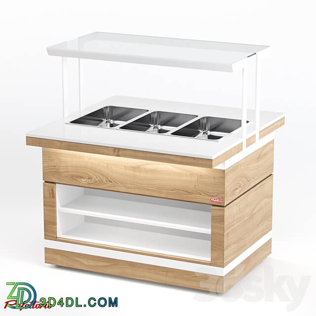 Food warmer for second courses island RBN32HSI ШС 3D Models