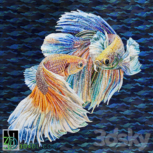 Betta fish OM Other decorative objects 3D Models