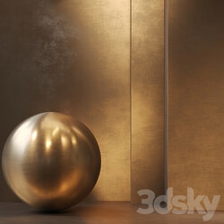 Metal Brass PBR Seamless 4k set06 3D Models 