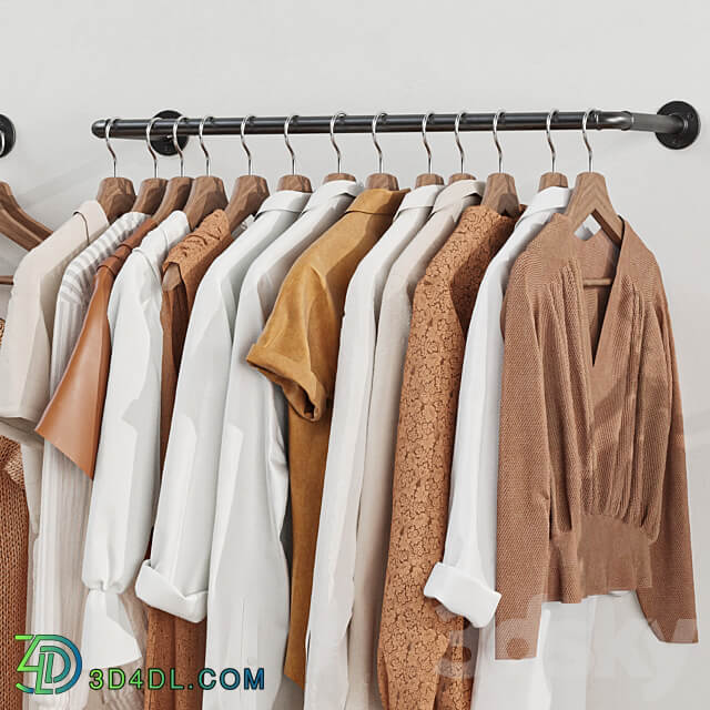 Wardrobe 18 clothes loft Clothes Clothes 3D Models