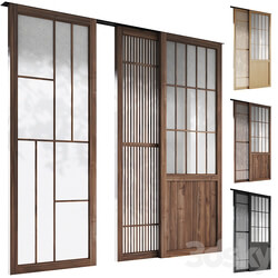 Decorative sliding partition shoji Japanese 5 