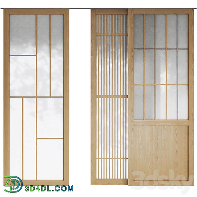 Decorative sliding partition shoji Japanese 5
