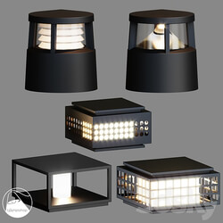 LampsShop.com UL7068 UL7075 UL7076 Street Light 3D Models 