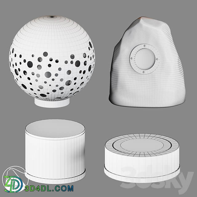 LampsShop.com UL7058 UL7064 UL7069 Street Light 3D Models