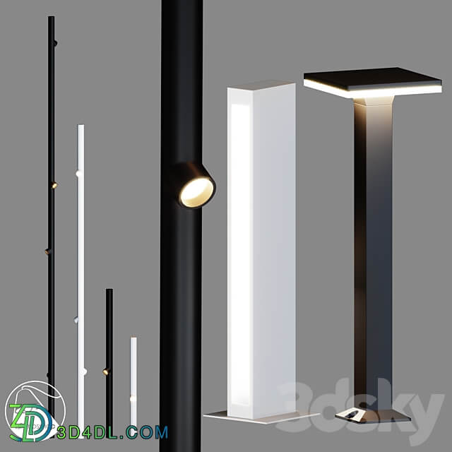 Lamps Shop Com Ul7057 Ul7060 Ul7062 Street Light 3D Models