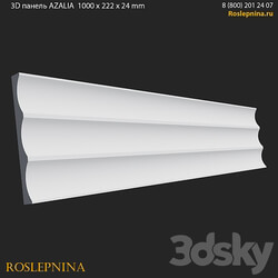 AZALIA 3D panel from RosLepnina 3D Models 
