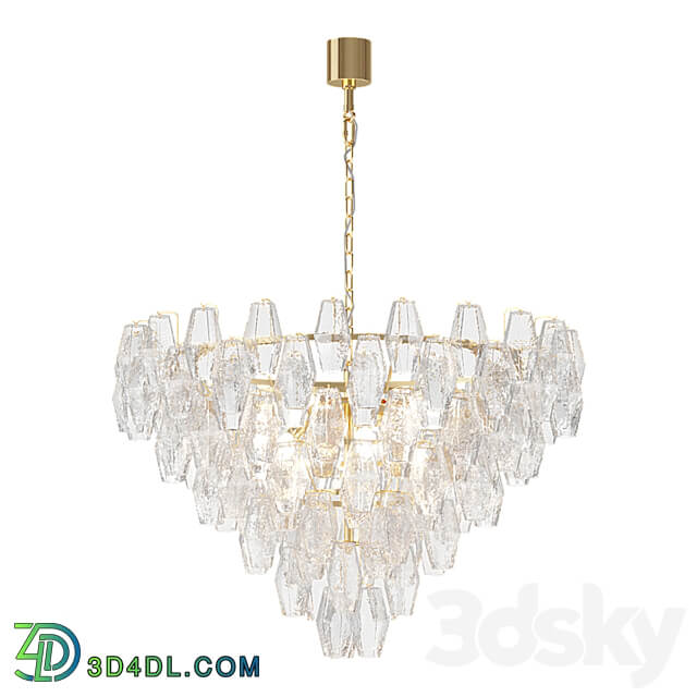 Hanging chandelier Patrizia Volpato Glace 4600 S80 Pendant light 3D Models