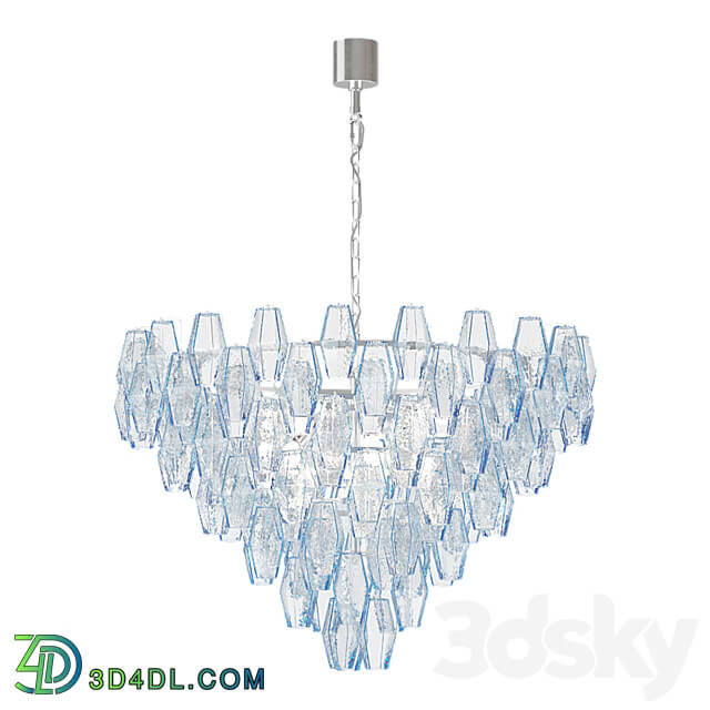 Hanging chandelier Patrizia Volpato Glace 4600 S80 Pendant light 3D Models