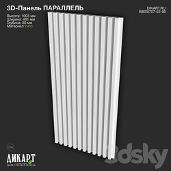 www.dikart.ru Parallel 481x1003x30mm 29.06.2022 3D Models 