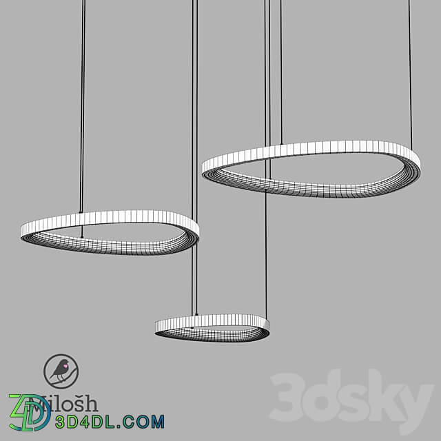 om CHANDELIER MILOSH TENDENCE 0686CL 38BR Pendant light 3D Models