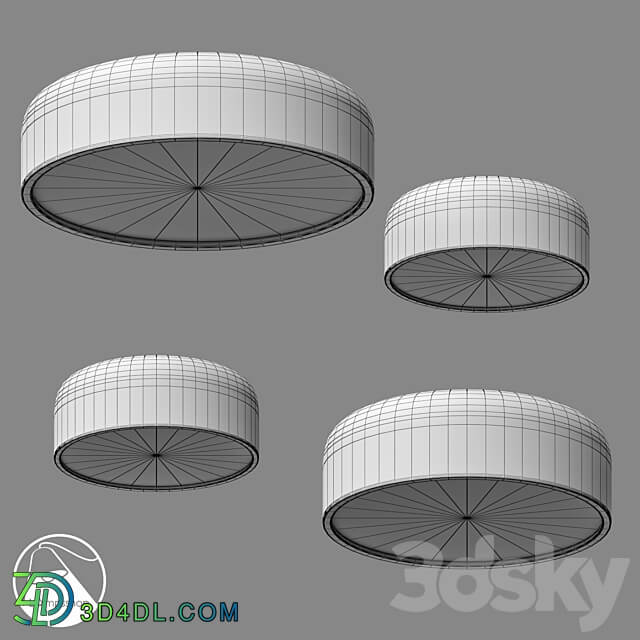 LampsShop.com PL3044 Chandelier Big CIRCLE Ceiling lamp 3D Models