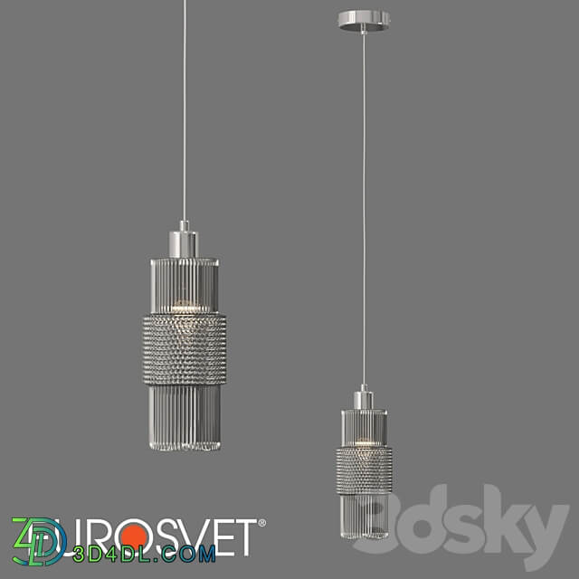 OM Suspended lamp Eurosvet 50209 1 chrome Soho Pendant light 3D Models