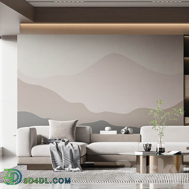 Wallpapers Mountains Designer wallpapers Panels Photomurals Fresco 3D Models