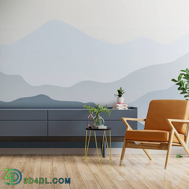 Wallpapers Mountains Designer wallpapers Panels Photomurals Fresco 3D Models