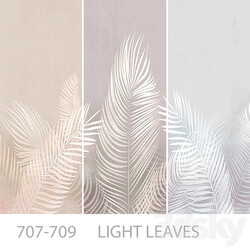 Wallpapers Light Leaves Designer Wallpapers Panels Photomurals Fresco 3D Models 