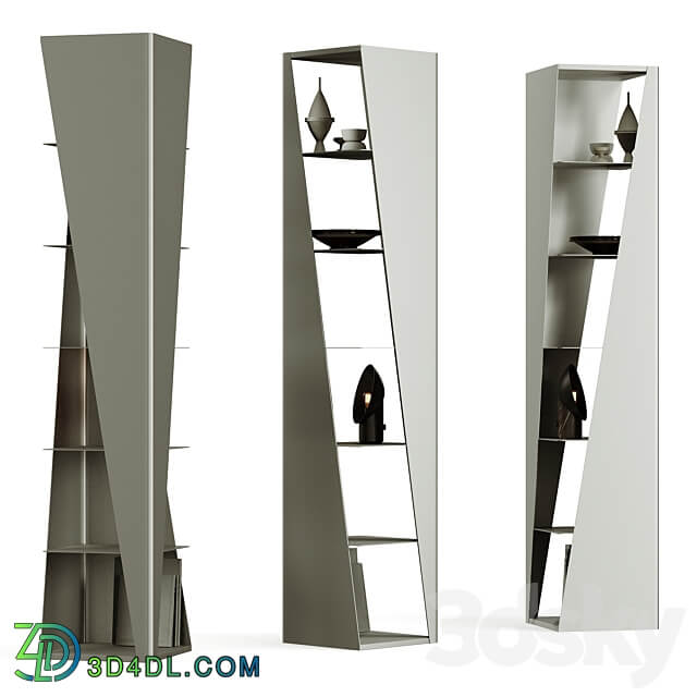 Cattelan Italia Rocket Bookcase Rack 3D Models