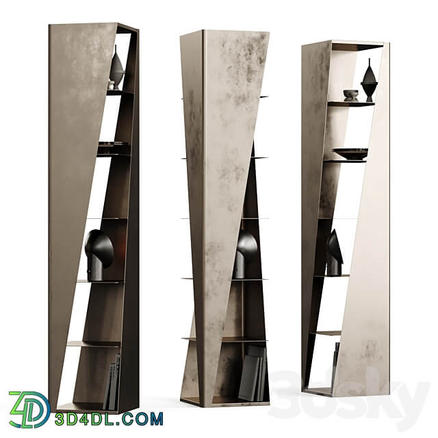 Cattelan Italia Rocket Bookcase Rack 3D Models