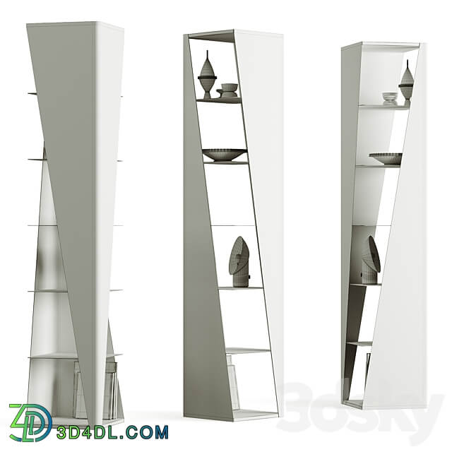 Cattelan Italia Rocket Bookcase Rack 3D Models