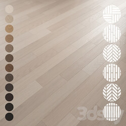 Oak Flooring Set 013 3D Models 