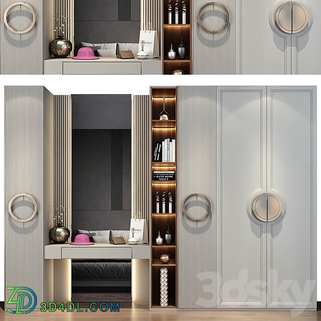 Furniture composition 549 Wardrobe Display cabinets 3D Models