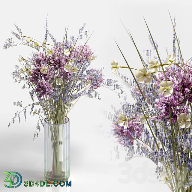 Bouquet of wild flowers 3D Models