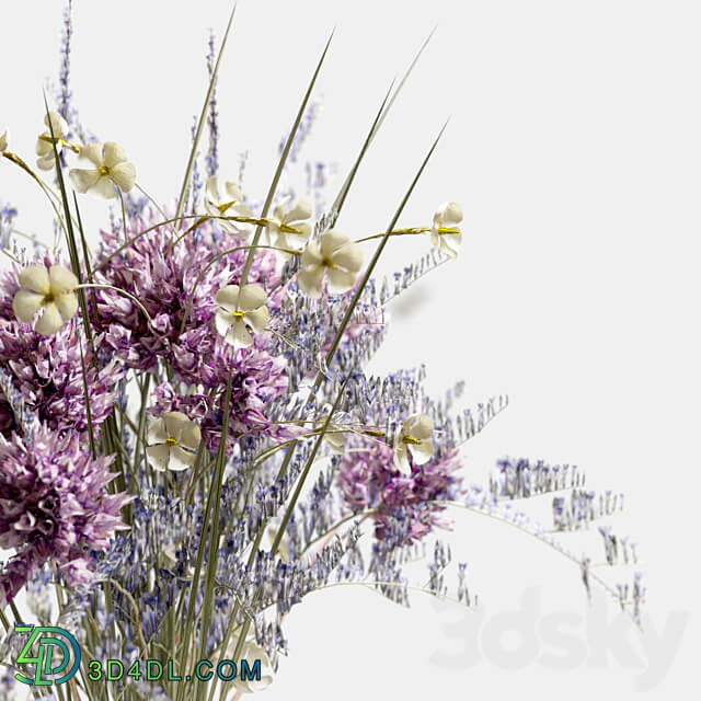 Bouquet of wild flowers 3D Models