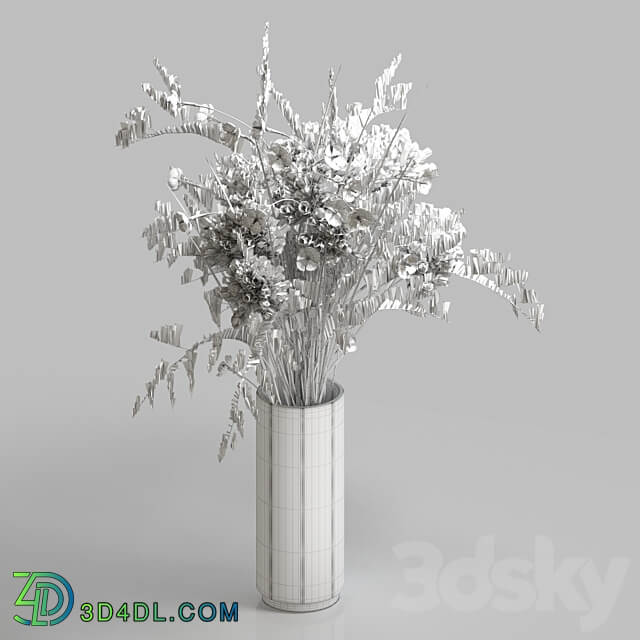 Bouquet of wild flowers 3D Models