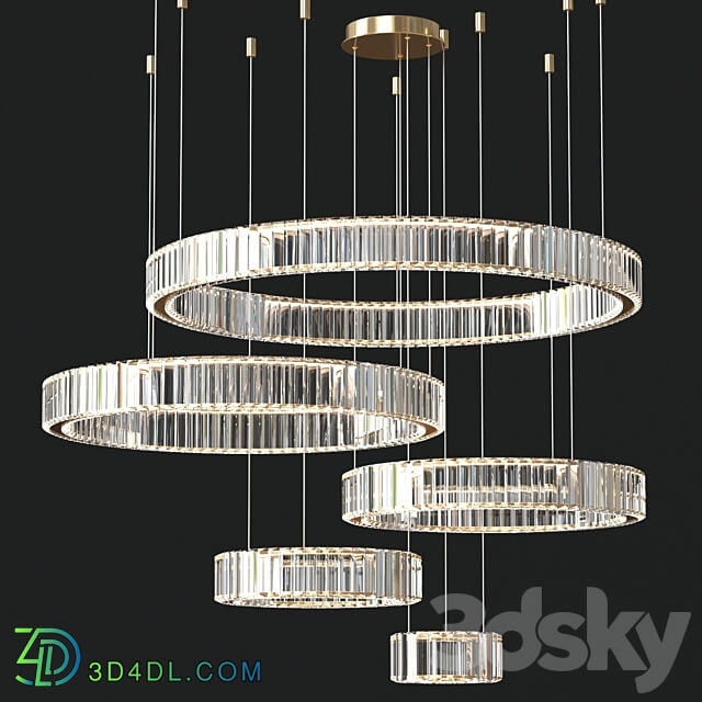 Bertolda 5 Rings Pendant light 3D Models