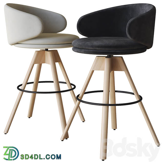 swivel stool belle st by arrmet 3D Models