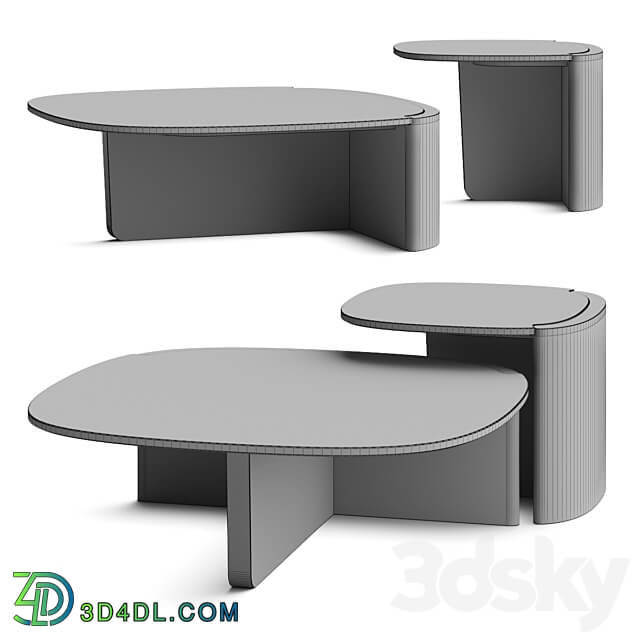 Tacchini Trampolino Coffee Tables 3D Models