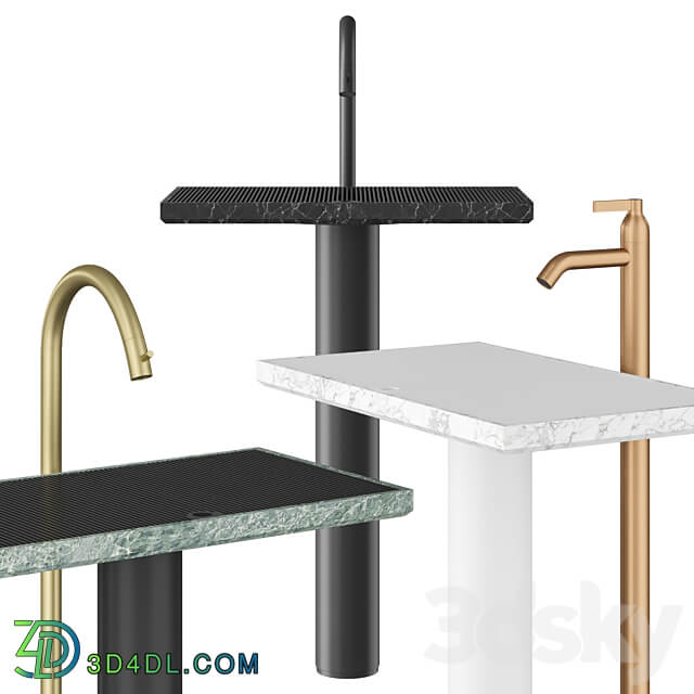 Agape ELL A COLONNA Floor sink 3D Models