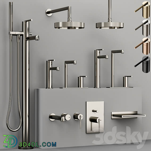 GESSI INGRANAGGIO bathroom faucet collection 3D Models