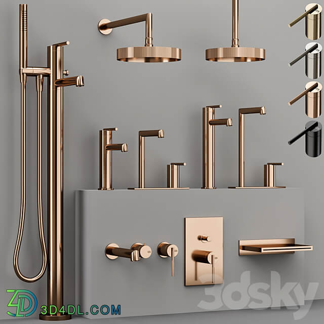 GESSI INGRANAGGIO bathroom faucet collection 3D Models