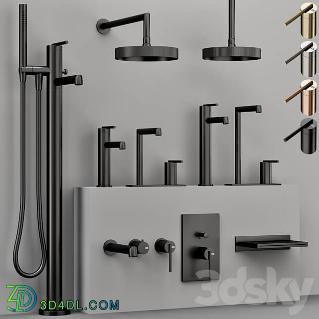 GESSI INGRANAGGIO bathroom faucet collection 3D Models