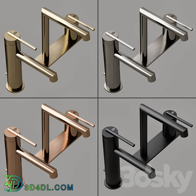 GESSI INGRANAGGIO bathroom faucet collection 3D Models