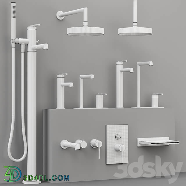 GESSI INGRANAGGIO bathroom faucet collection 3D Models