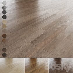 Oak parquet 12 colors. 3D Models 