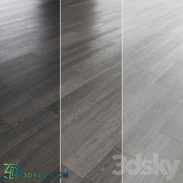 Oak parquet 12 colors. 3D Models